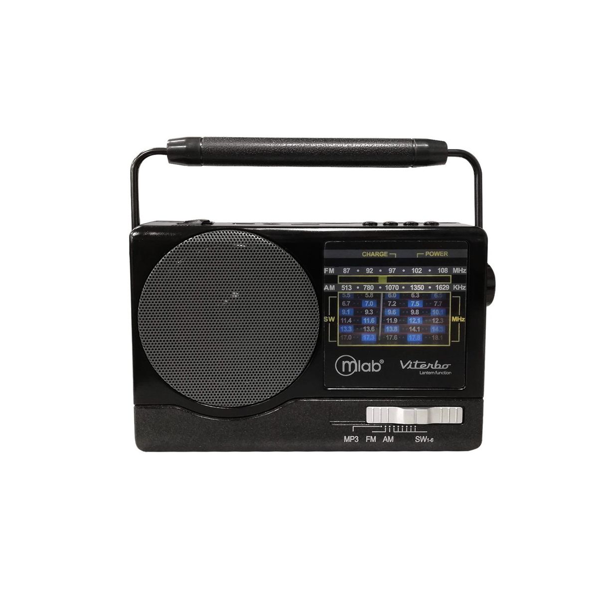 MLAB - Radio Portatil Retro AMFM Bluetooth Mlab Recargable