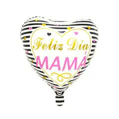GENERICO - GLOBO METALICO 18 FELIZ DIA MAMA RALLAS X1 UNI
