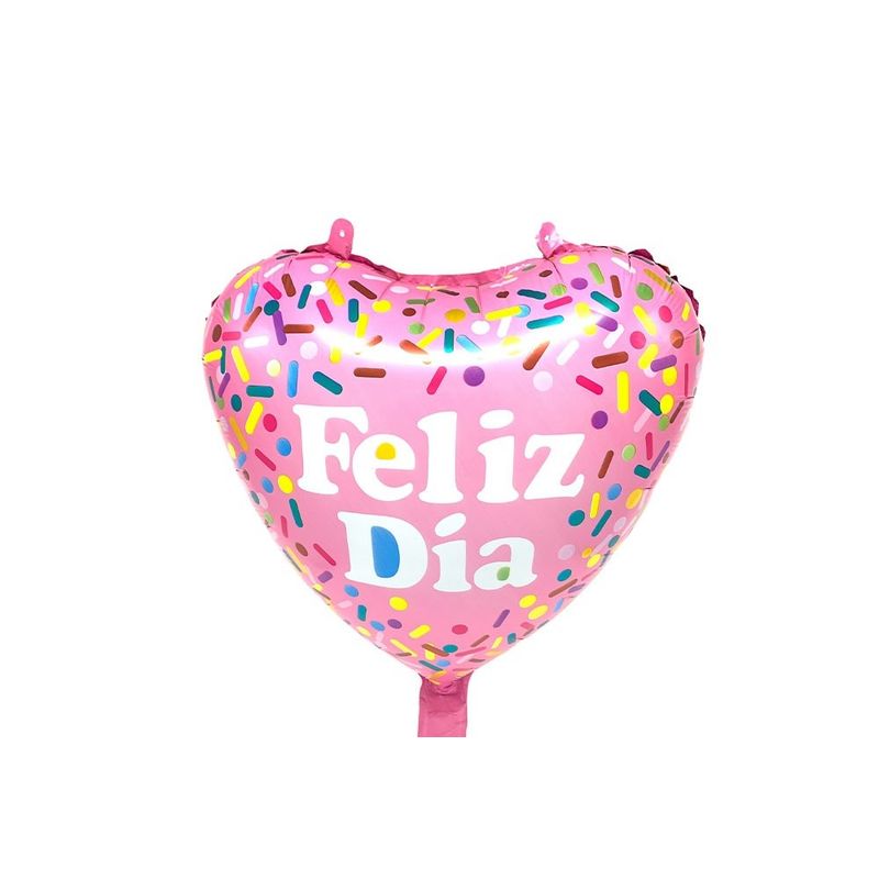GENERICO - GLOBO METALICO 18 FELIZ DIA SPRINKLES X1 UNI
