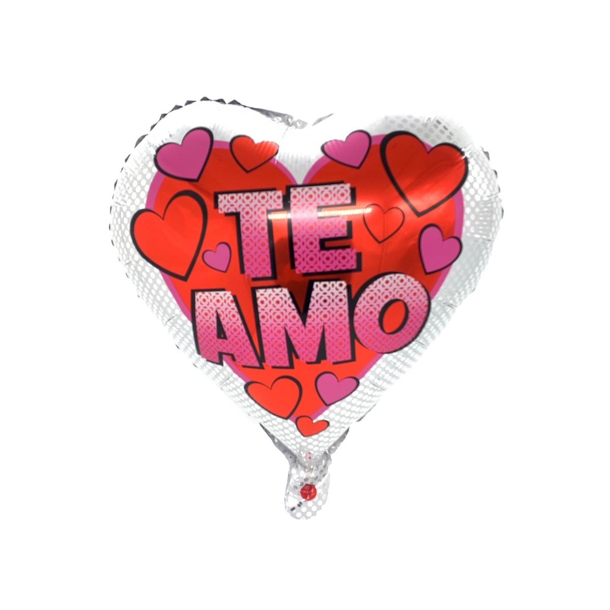 GENERICO - GLOBO METALICO 18 TE AMO DOTS X1   UNI