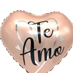 GENERICO - GLOBO METALICO 18 TE AMO PINK X1 UNI