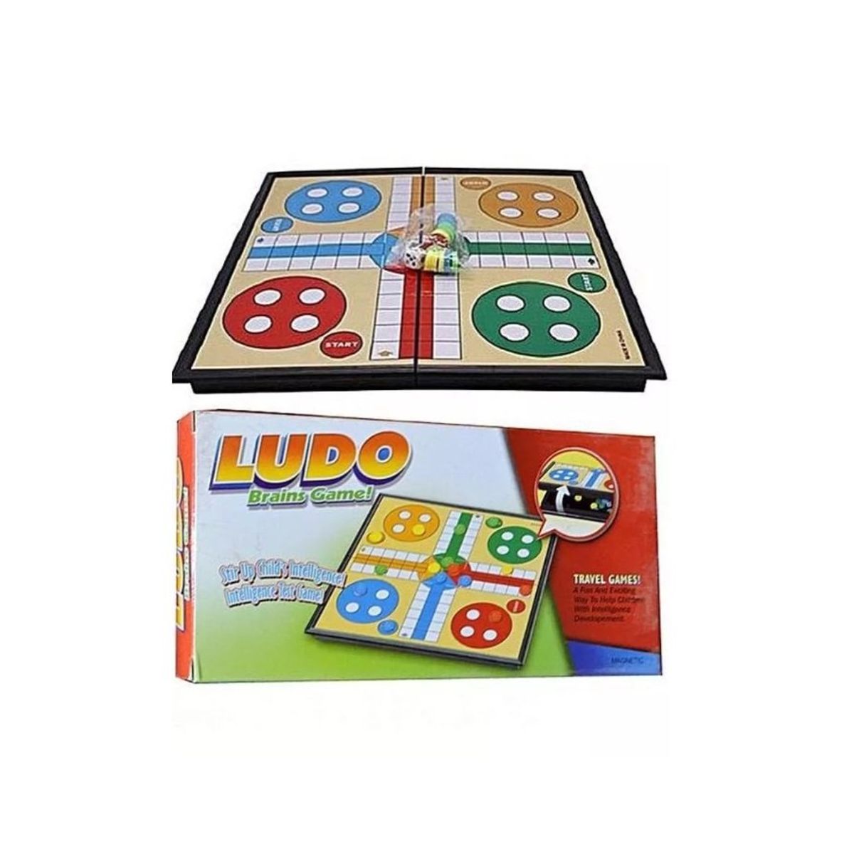 GENERICO - Ludo Magnetico Juego Mesa Clásico Educativo Tablero