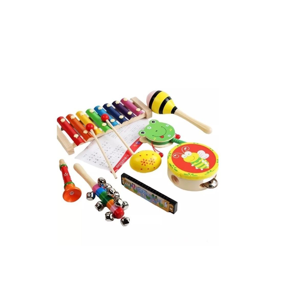 GENERICO - Pack 6 Instrumentos Musicales Juguetes Didacticos Para Niños