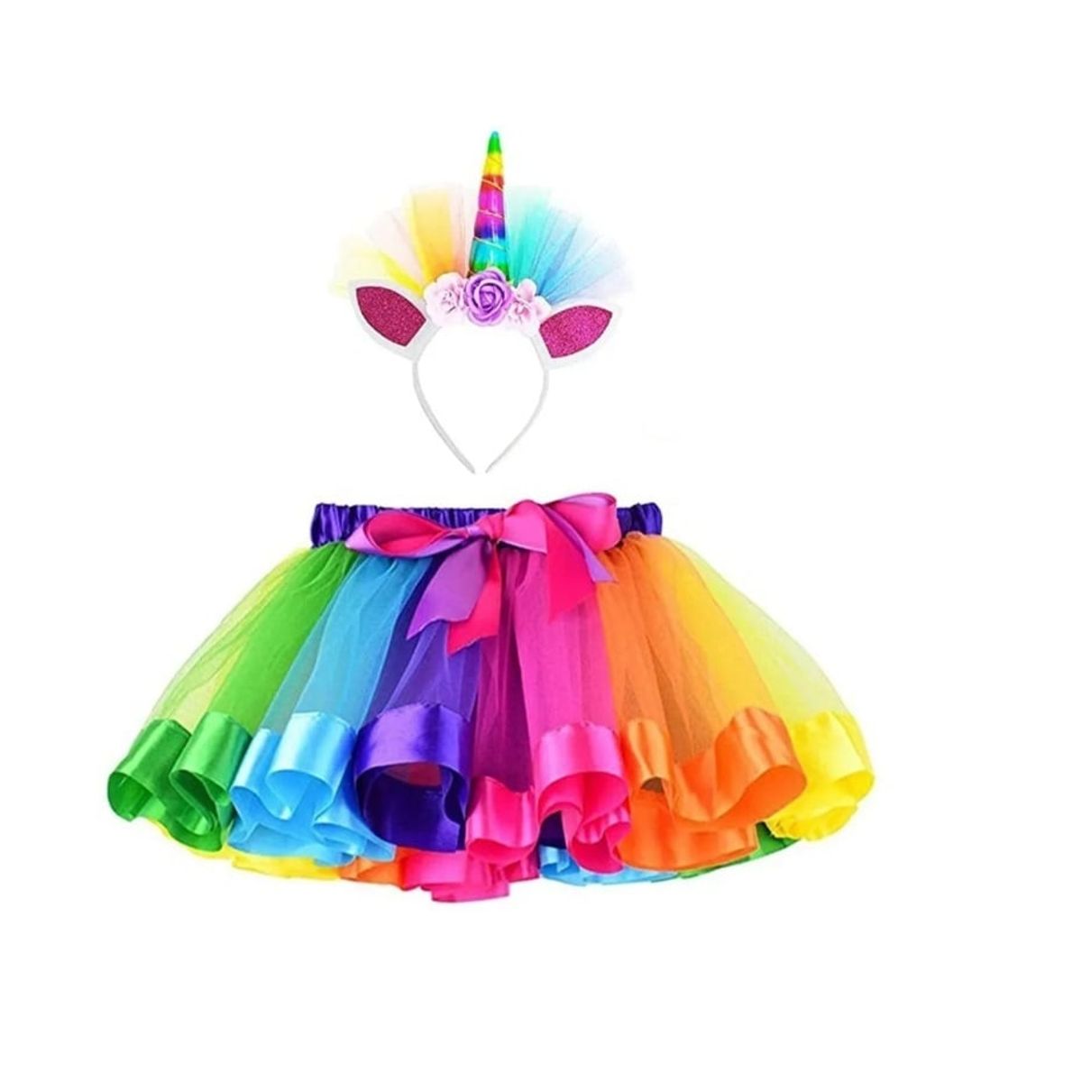 GENERICO - Conjunto De Tutú Para Niñas Unicornio Esponjoso