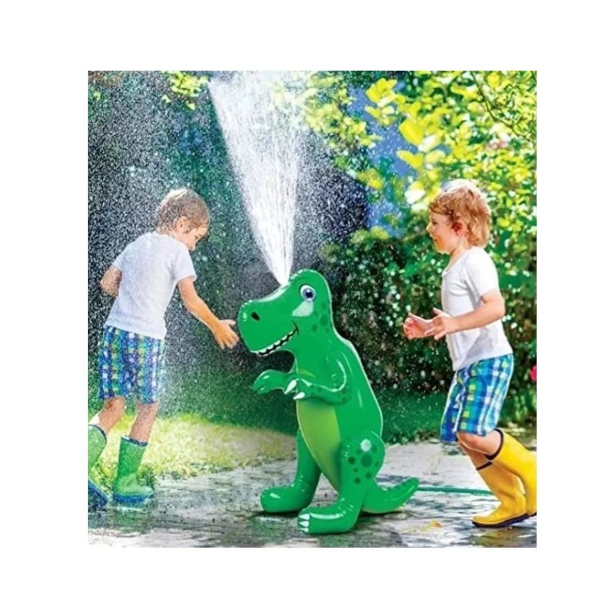 GENERICO - Dinosaurio Inflable De Verano Rociador De Agua Niños Juegos