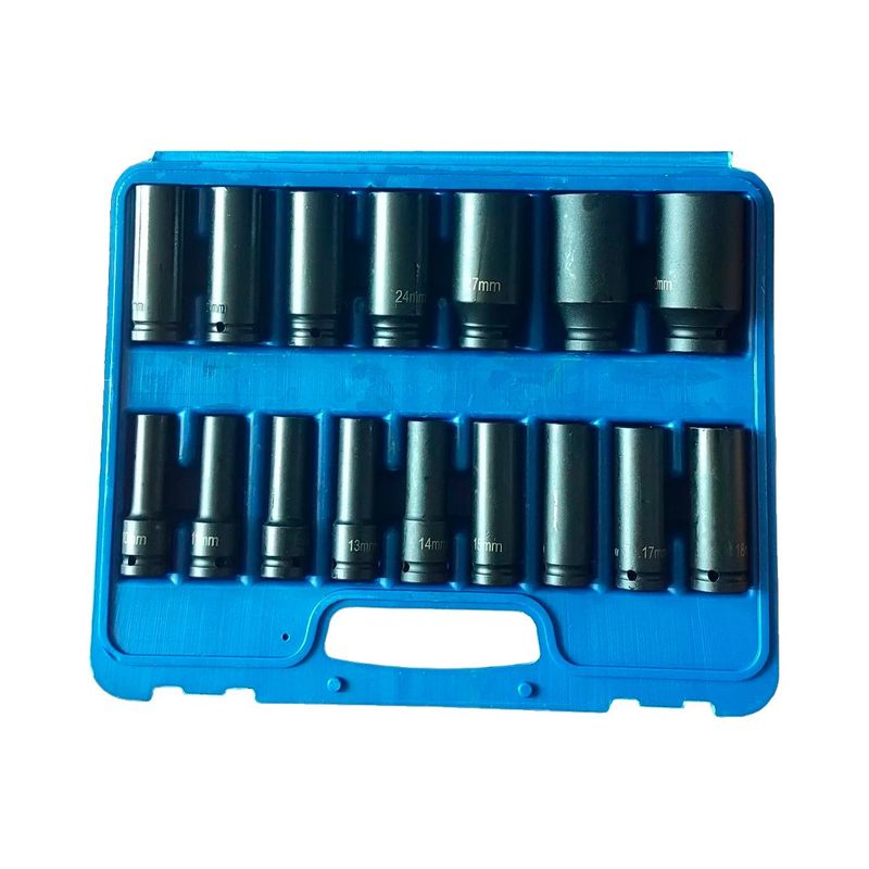 GENERICO - Juego Kit  Set Dados De Impacto 12 16 Piezas De 10 A 32 Mm