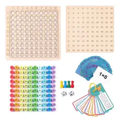 GENERICO - Tablero Didactico de Multiplicar Juego Montessori