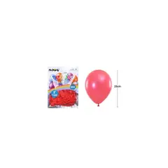 GENERICO - Globos De Látex Perlado Rojo 25cm 50pcs