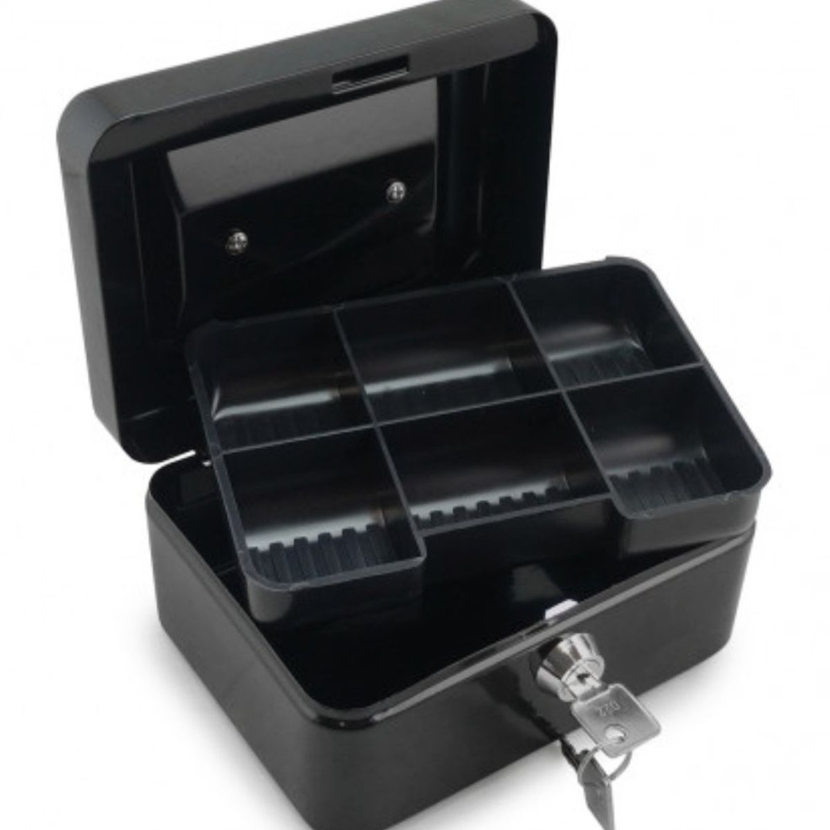 GENERICO - Caja de seguridad metal para efectivo con cerradura y llaves