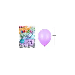 GENERICO - Globos De Látex Pastel Violeta 25cm 50pcs