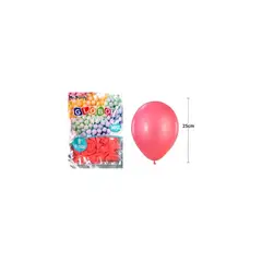 GENERICO - Globos De Látex Pastel Rojo 25cm 50pcs