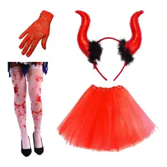 GENERICO - Disfraz Diabla Cosplay Halloween Fiestas