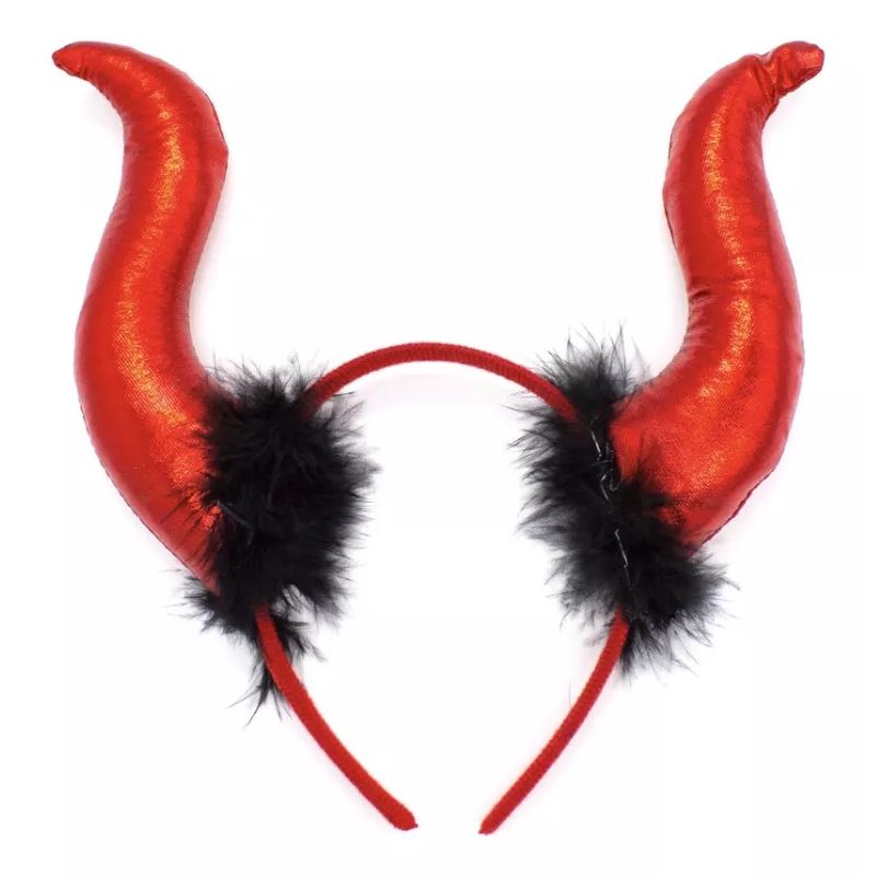 GENERICO - Diadema Cintillo Diabla Halloween Fiestas Disfraz