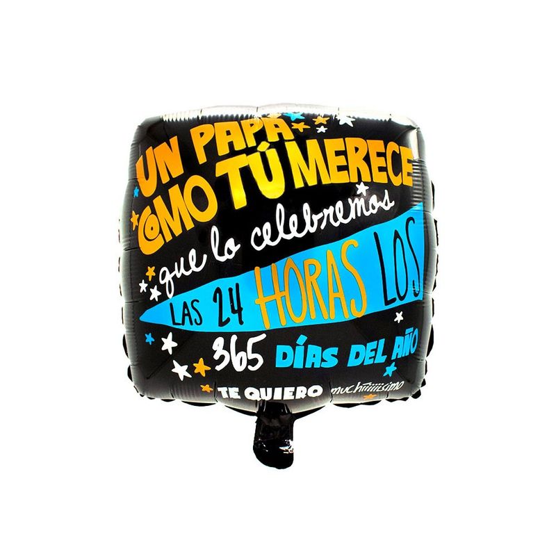 GENERICO - GLOBO METALICO 18 365 PAPA X1 UNI