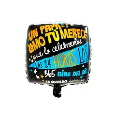 GENERICO - GLOBO METALICO 18 365 PAPA X1 UNI