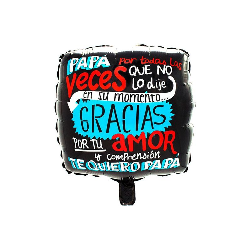 GENERICO - GLOBO METALICO 18 COMPRENSION PAPA X1 UNI