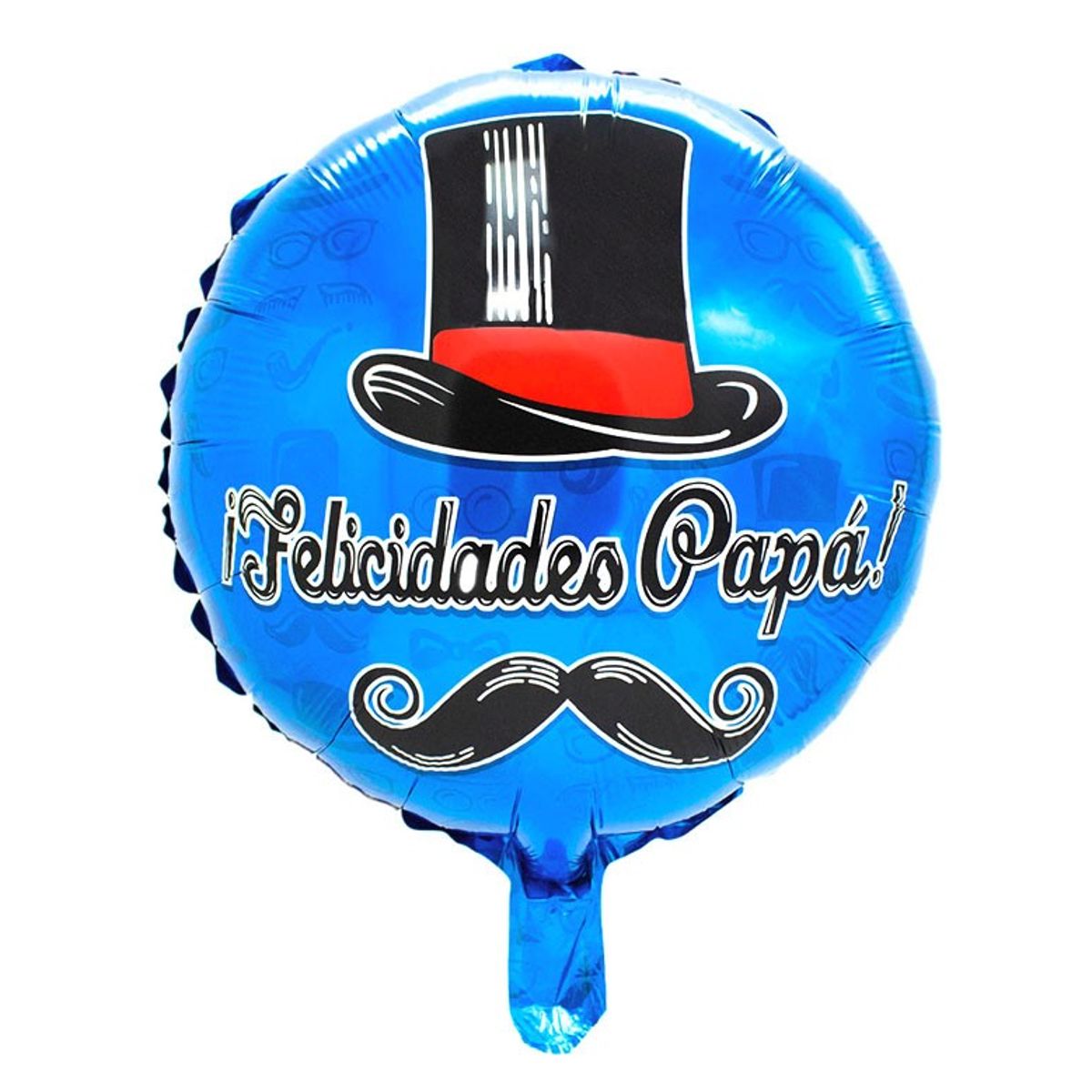 GENERICO - GLOBO METALICO 18 MOSTACHO PAPA X1 UNI