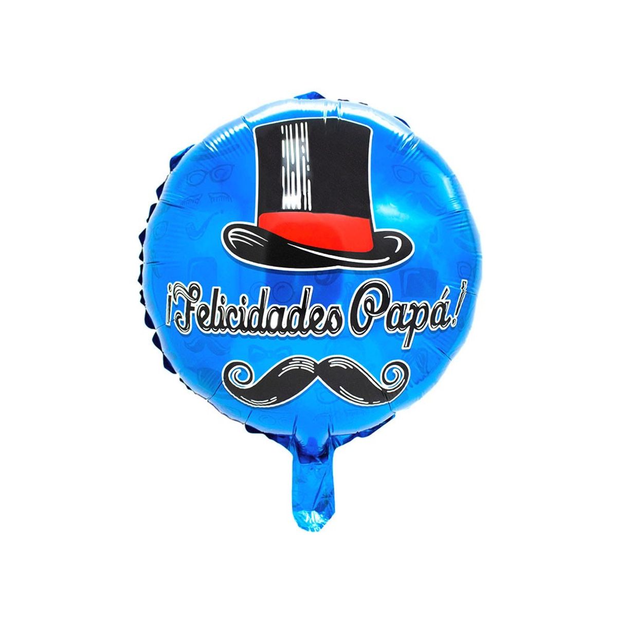 GENERICO - GLOBO METALICO 18 MOSTACHO PAPA X1 UNI