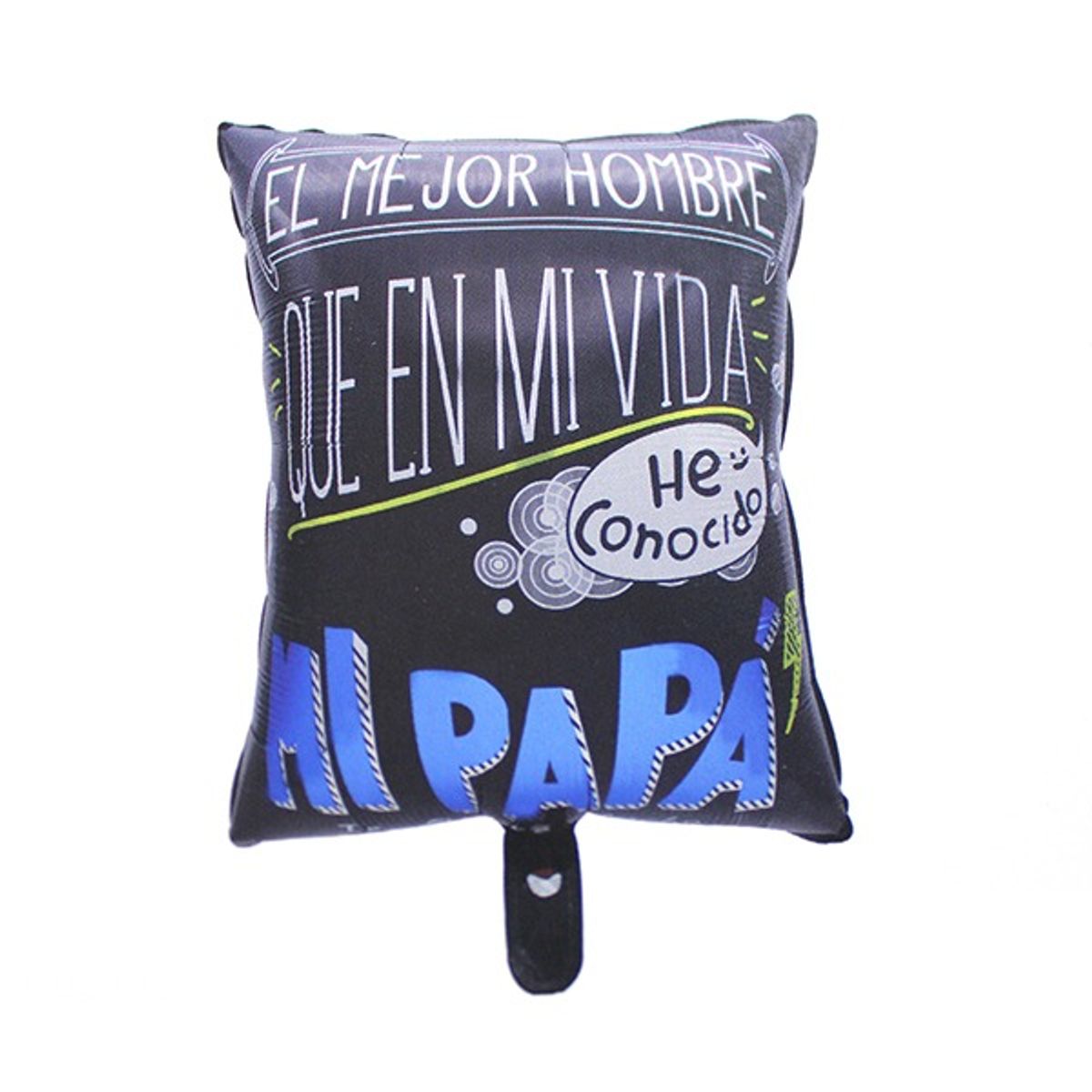 GENERICO - GLOBO METALICO 64X45 CM EL MEJOR HOMBRE MI PAPA X1 UNI