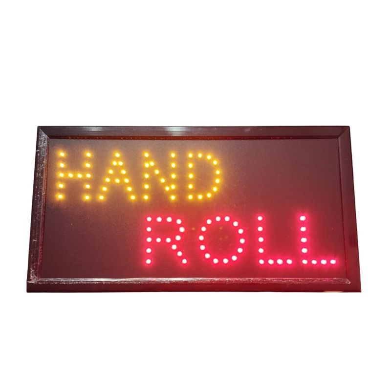 GENERICO - Letrero LED Luminoso HAND ROLL