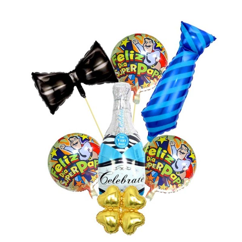GENERICO - SET GLOBO METALICO SUPER PAPA X1 SET