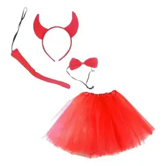 GENERICO - Disfraz Diablita Niña Cosplay Fiestas