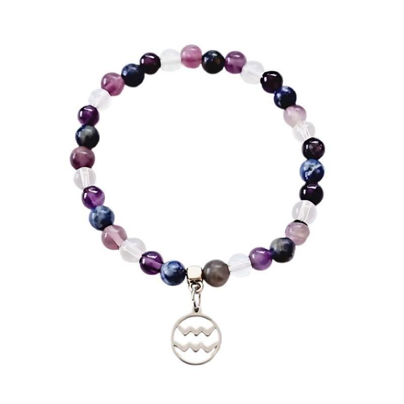 GENERICO - Pulsera Signo zodiacal - Acuario dije grande