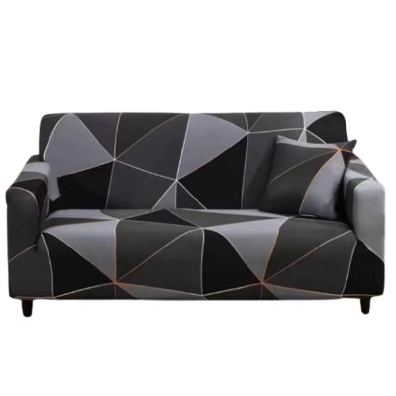 GENERICO - Funda cubre Sillon de tela LISA elasticada de 4 CUERPOS con DISEÑO