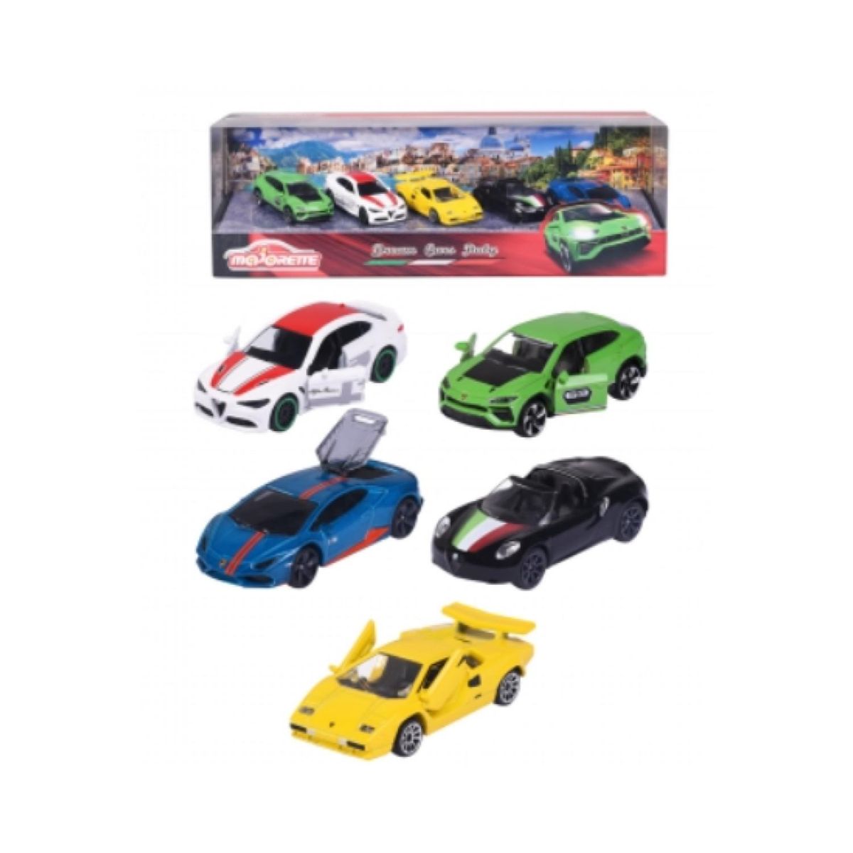 GENERICO - Juguete Pack 5 Autos 1:64 Dream Cars Italy Infantil