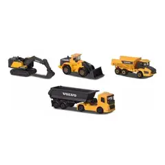 GENERICO - Juguete Set 4 Camiones Construccion 1:72 Metalicos Infantil