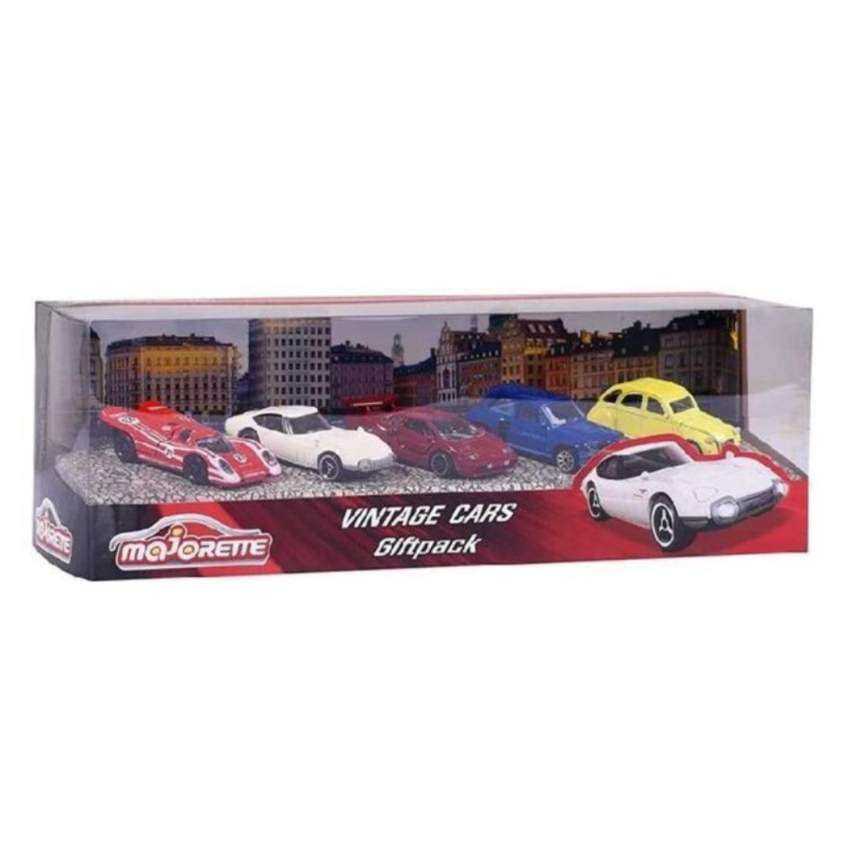 GENERICO - Juguete Pack 5 Autos 1:62 Metalicos Vintage Infantil