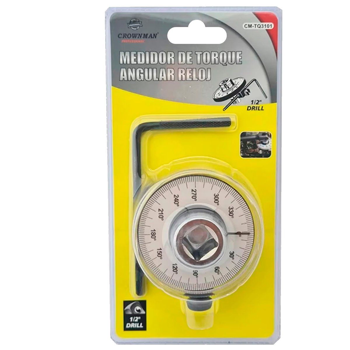 GENERICO - Llave Medidor De Torque Angular crownman