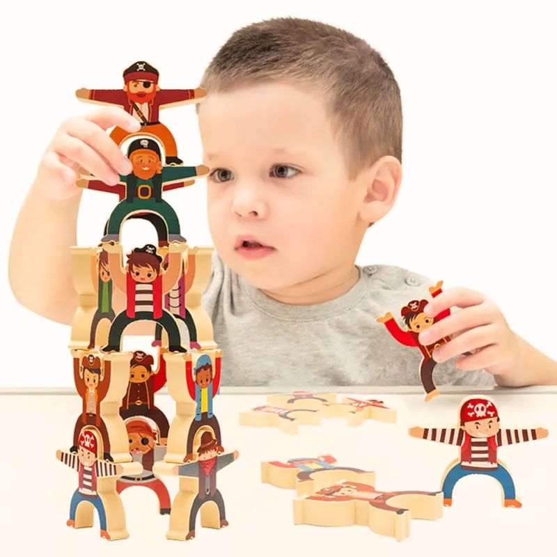 GENERICO - Jenga Juego de Equilibrio Piratas