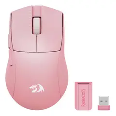 REDRAGON - Mouse Gamer King Pro M916-pro 1k Hz - Wireless ROSA