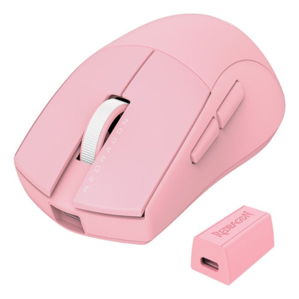 REDRAGON - Mouse Wireless Redragon Ultra Light K1ng Pro M916 4k Rosado