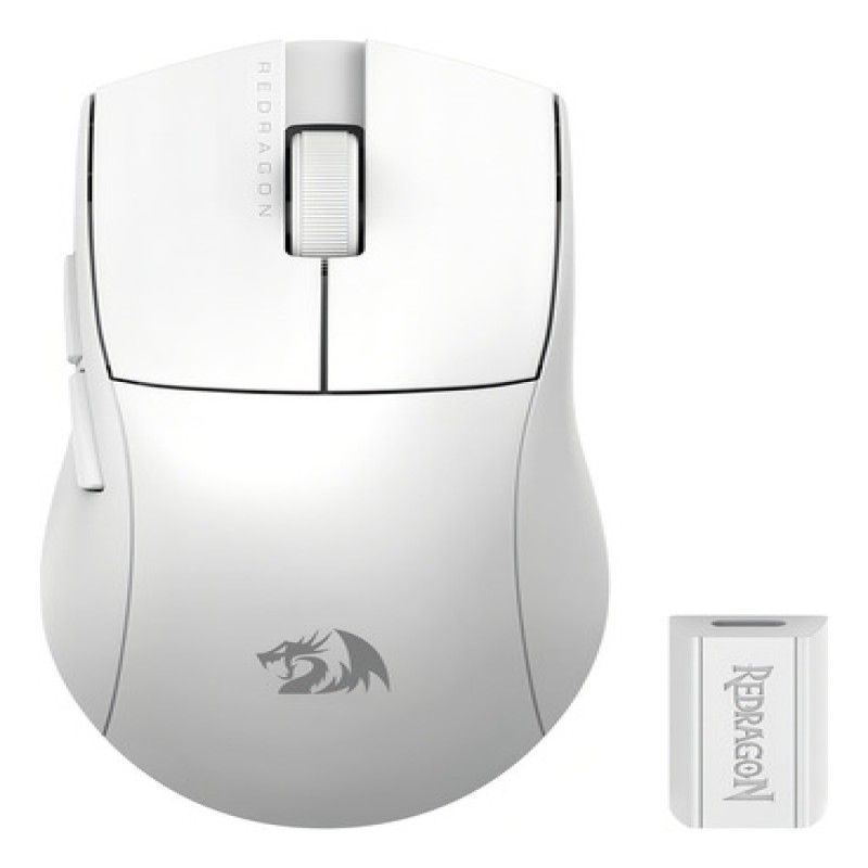 REDRAGON - Mouse Redragon K1ng Pro 4k Hz Wireless White Color Blanco