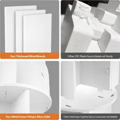 YOMYM - Biblioteca Giratoria Librero Organizador Libros Alto