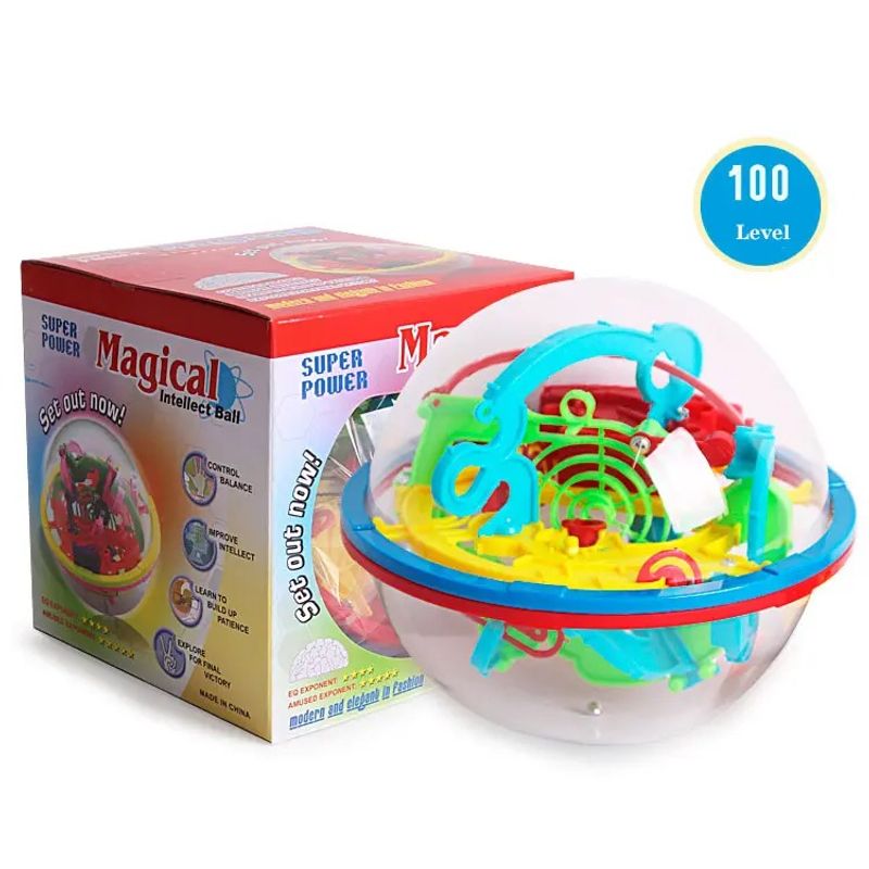 GENERICO - Juego De Destreza 3d Laberinto 100 Eslabones.