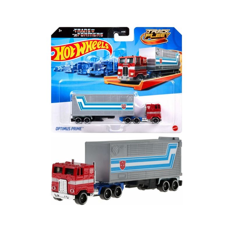 GENERICO - Optimus Prime con Trailer Hot Wheels 164