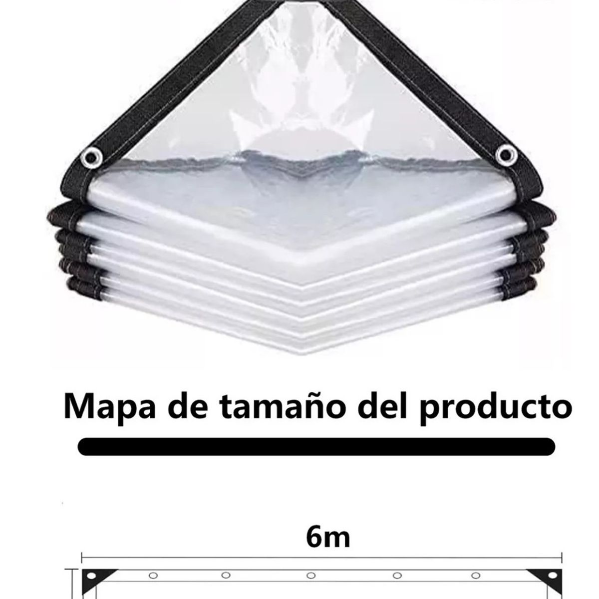 KUANGYE - Lonas Transparentes Resistentes Impermeables 3x6