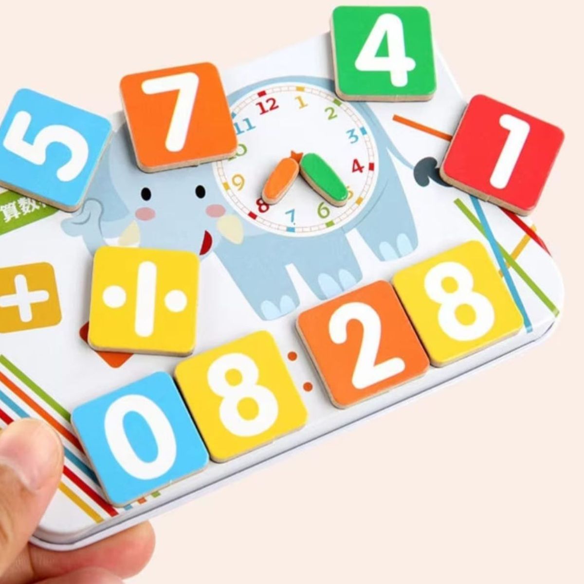 GENERICO - Juego Educativo Para Niños Numero Reloj Y Colore Magnético