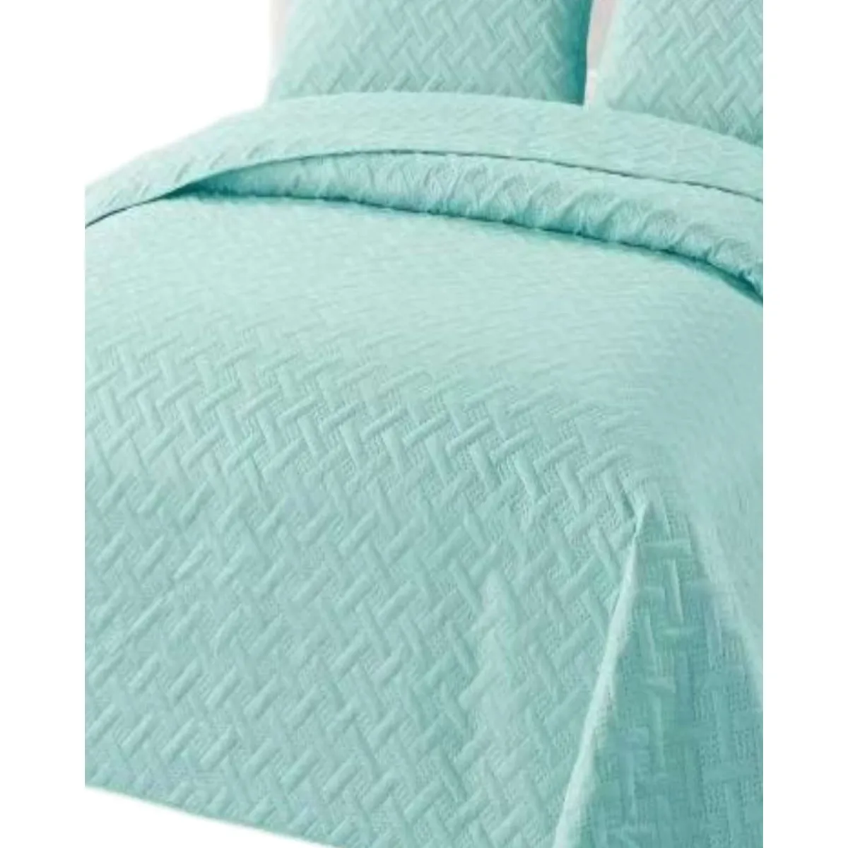 GENERICO - CUBRECAMA COLCHAS QUILT DE VERANO KING CELESTE
