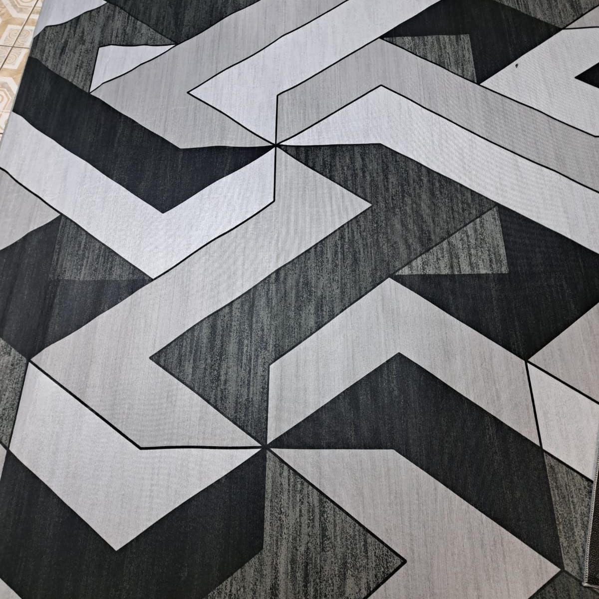 GENERICO - ALFOMBRA PARA LIVING ANTIDESLIZANTE CON DISEÑOS TRIDIMENCIONALES