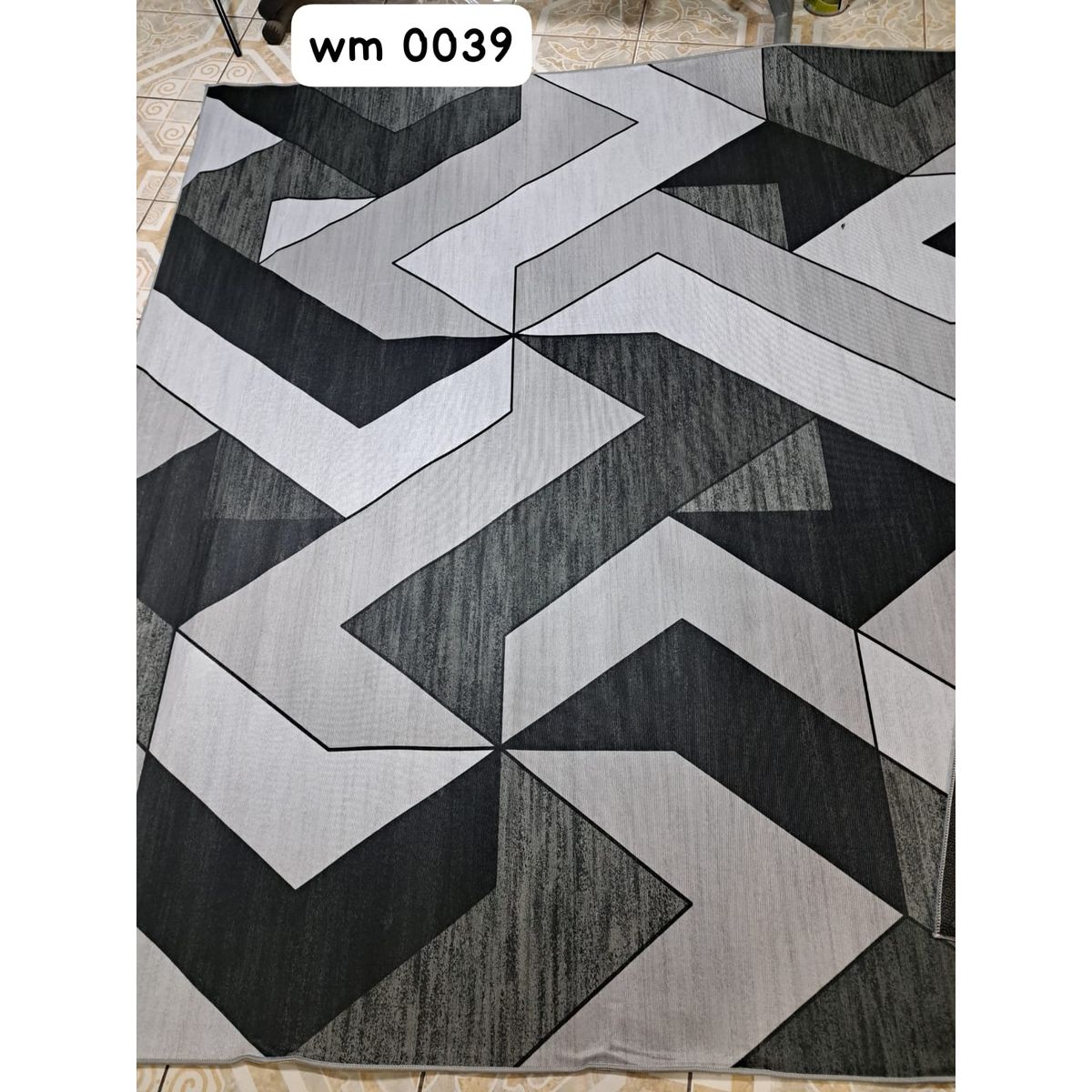 GENERICO - ALFOMBRA PARA LIVING ANTIDESLIZANTE CON DISEÑOS TRIDIMENCIONALES
