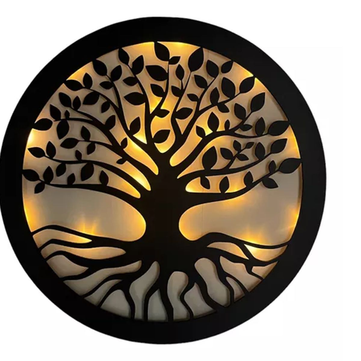 GENERICO - Cuadro Árbol De La Vida Luz Cálida
