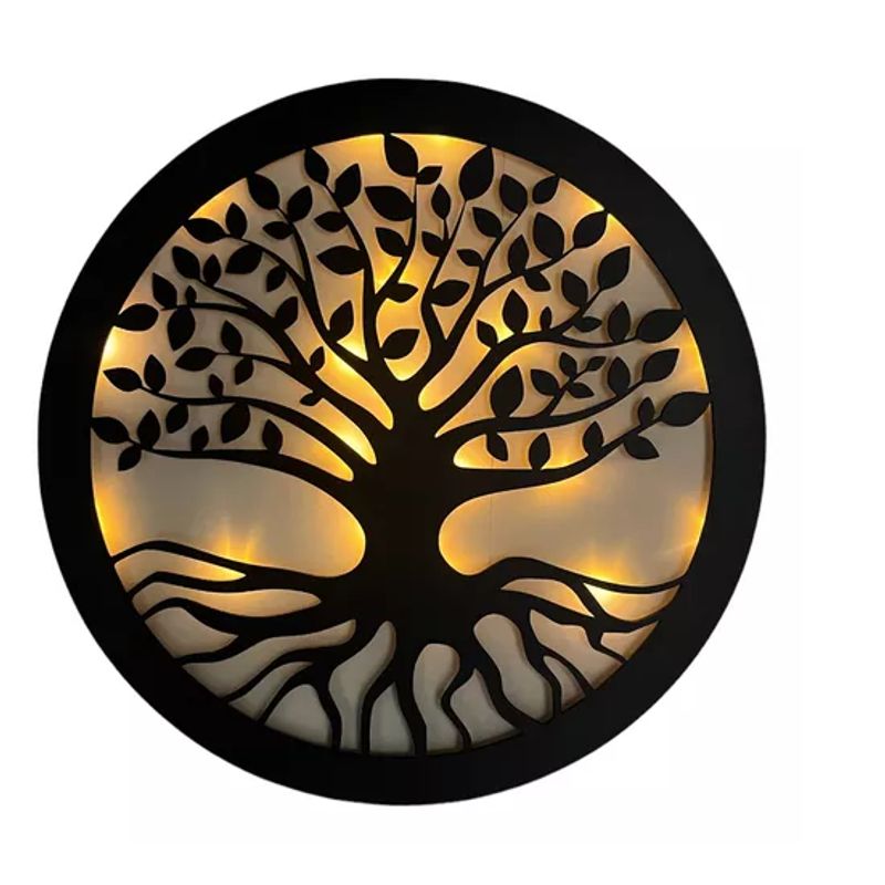 GENERICO - Cuadro Árbol De La Vida Luz Cálida