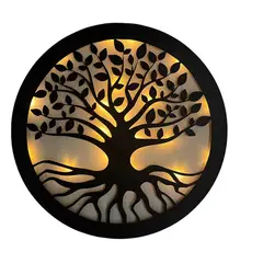 GENERICO - Cuadro Árbol De La Vida Luz Cálida