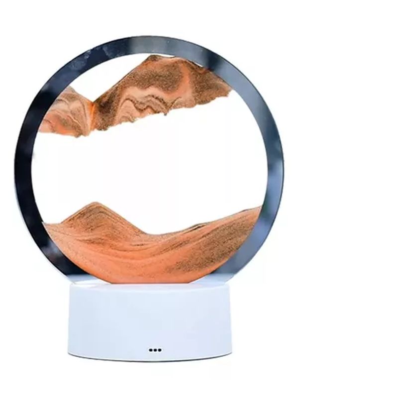 GENERICO - Arte De Arena En Movimiento Decoración Con Luz Lampara Mesa