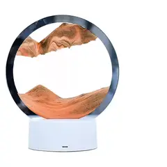 GENERICO - Arte De Arena En Movimiento Decoración Con Luz Lampara Mesa