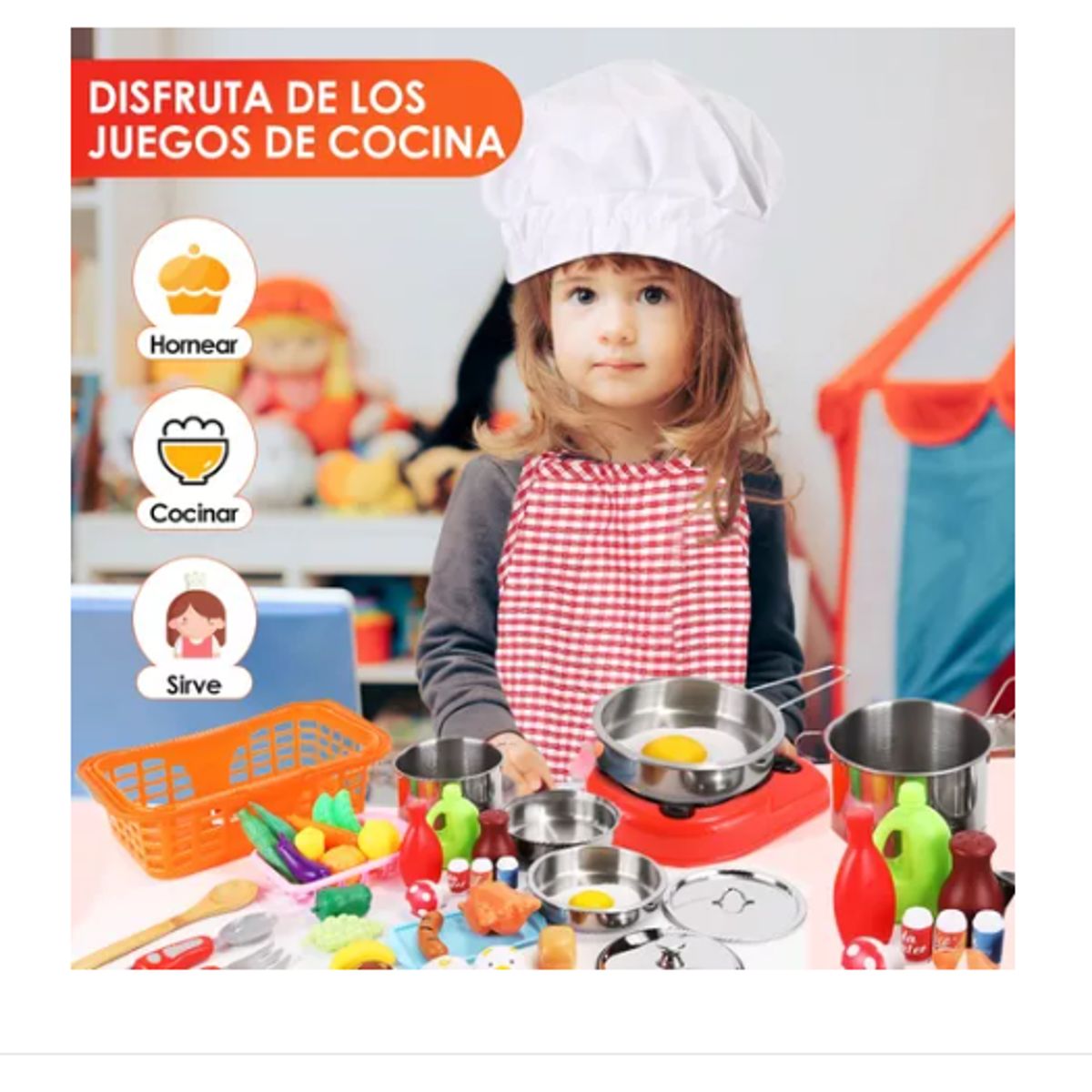 GENERICO - Cocina De Juguetes 42 Piezas Set Kits Y Comidas Para Niños